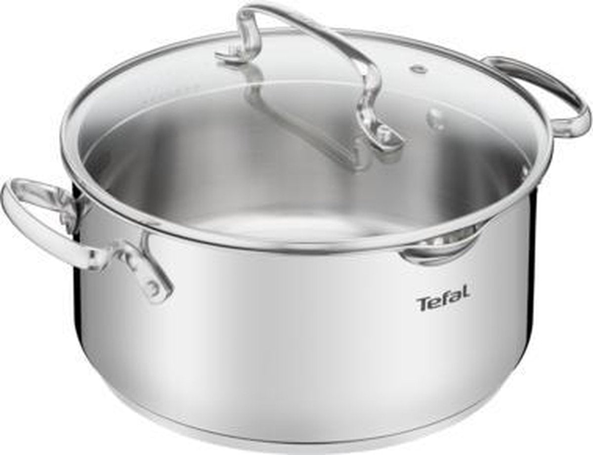 Tefal Duetto+ Kochpfanne – rund – 18 cm – Edelstahl – mit Deckel