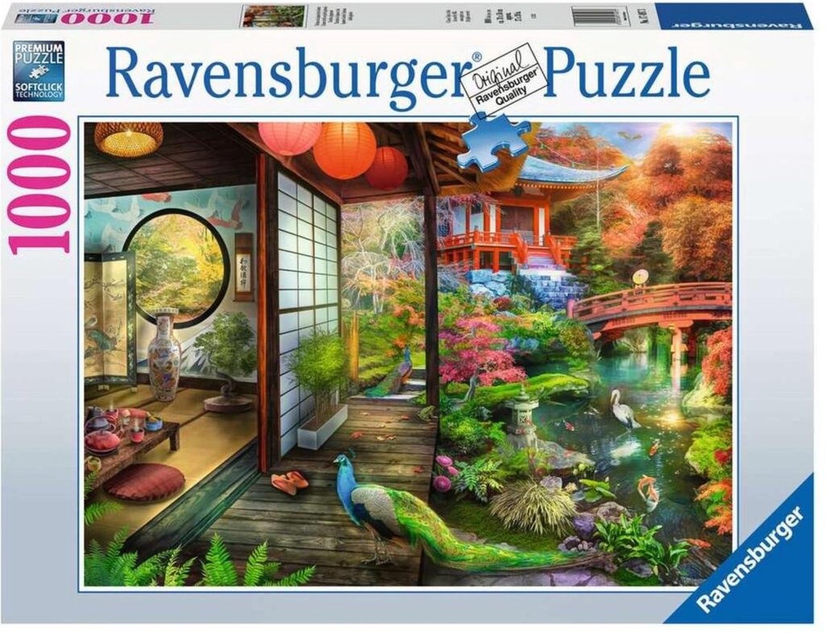 Ravensburger Puzzle Teehaus im japanischen Garten 1000 Teile