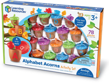 Lernressourcen Alphabet-Eicheln-Aktivitätsset – 3+