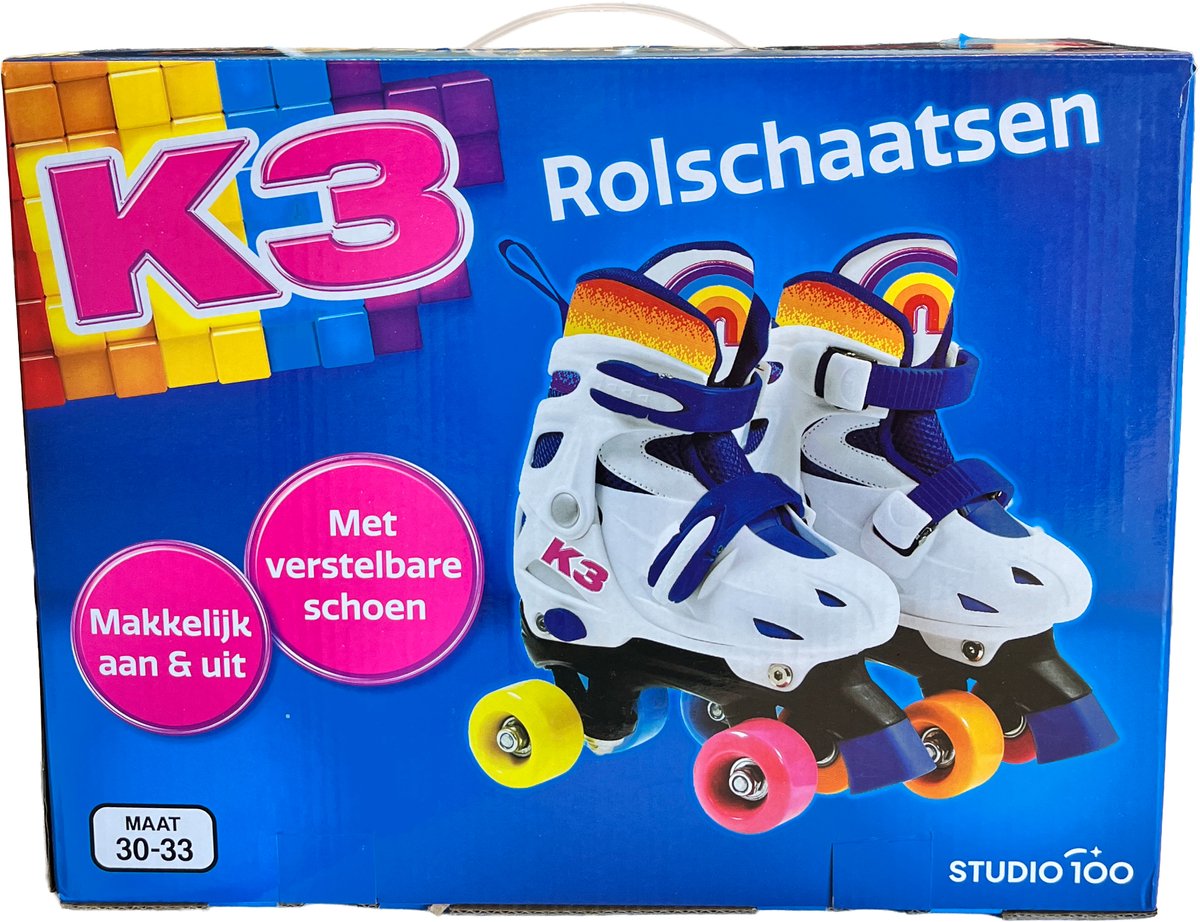 Studio 100 k3 Rollschuhe – Größe 30–33