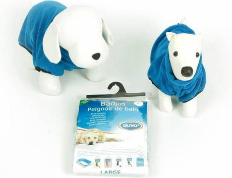 Duvo + Hundebademantel - Blau - 40cm