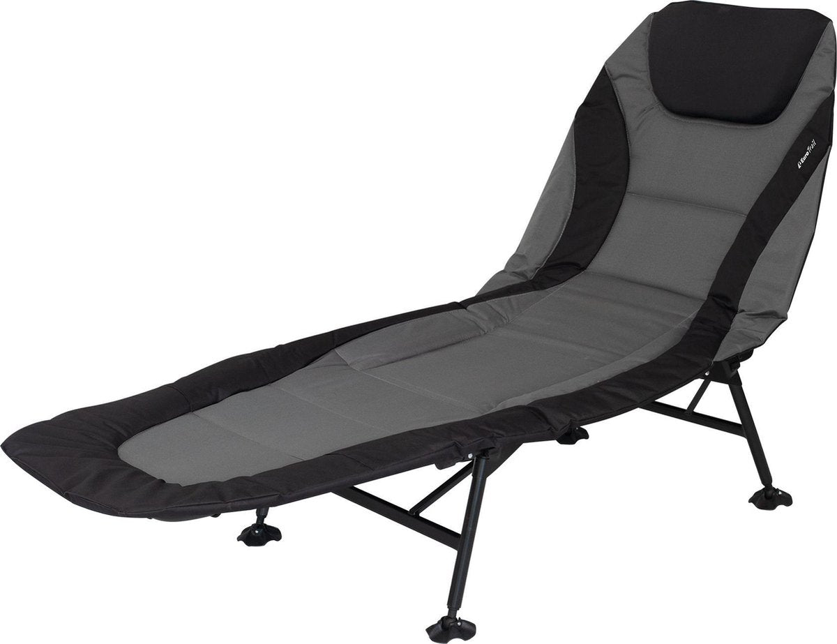 Eurotrail Lounger 200 x 75 cm Polyester Anthrazitschwarz