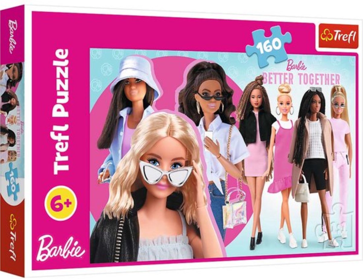 Trefl puzzel barbie 160 stukjes - kleurrijke legpuzzel voor kinderen.