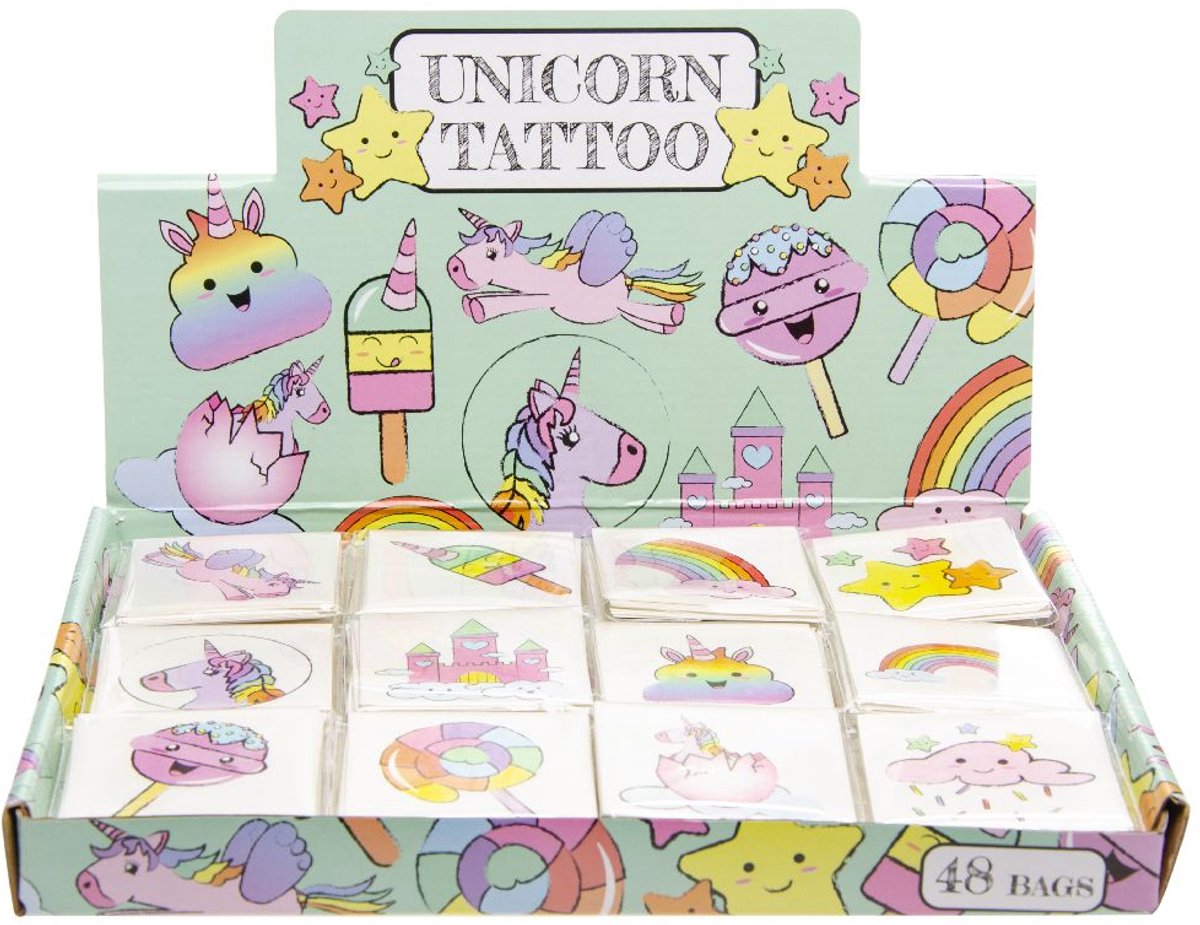 Duckiez Tattoos Einhorn, 12 Stk.