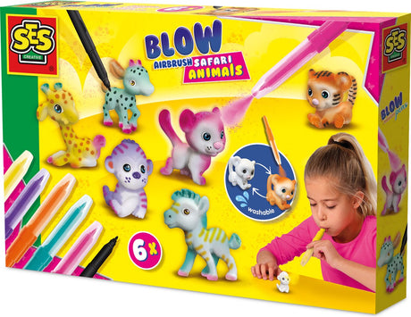 Ses Blow Airbrush Stifte - Safaritiere, 6 Stk.