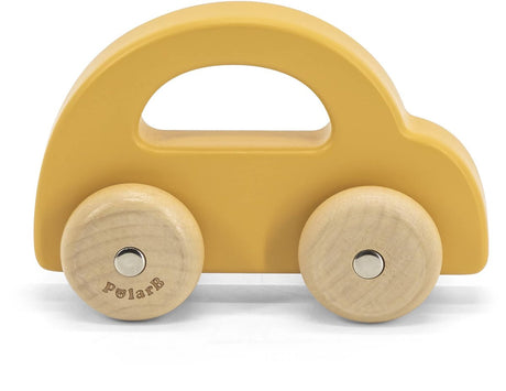 Polarb – Holzspielzeugauto – Fahrzeuge für Kleinkinder – Holzspielzeug – Gelb