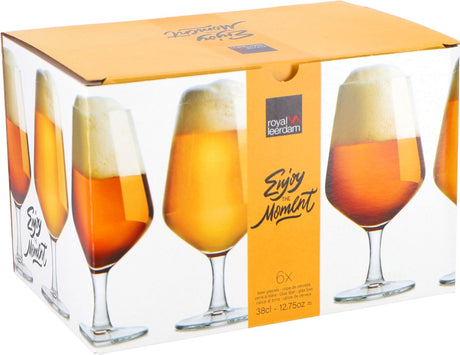Royal Leerdam Bierglas-Set – 6 Stück – 38 cl – Gläser für Bier.