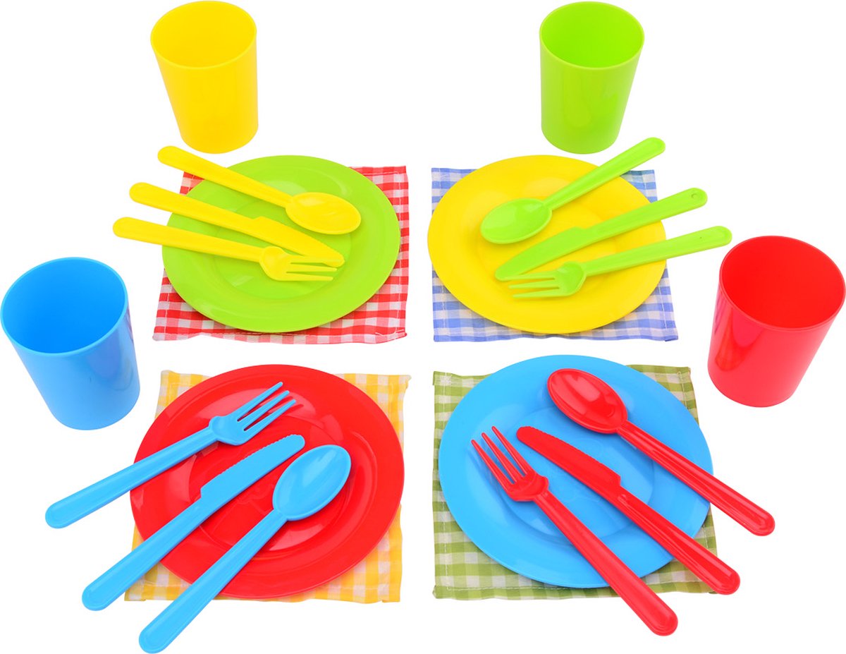 Johntoy Home Kitchen Picknick-Set, 24-teilig.