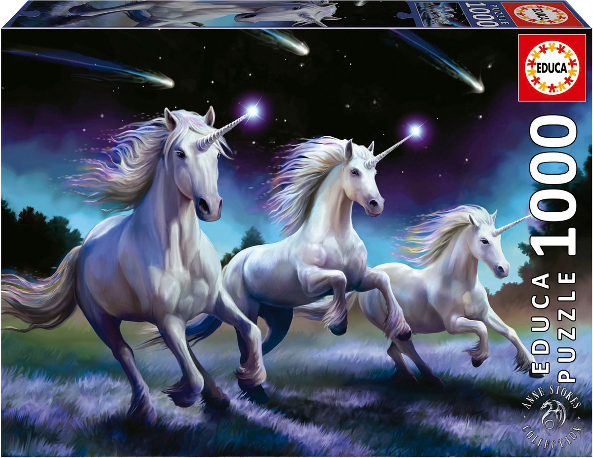 Educa Puzzle Einhörner (Anne Stokes) 1000 Teile