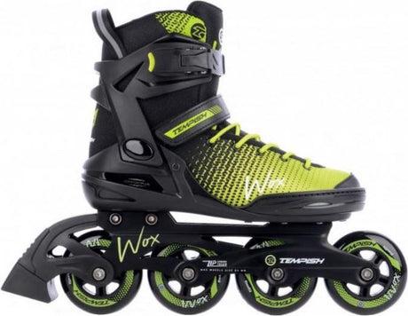 Tempish Wox 84 Inline-Skates für Erwachsene – 4 x 84 mm Rollen – Fitness-Inline-Skates – Schwarz Grün – Größe 38