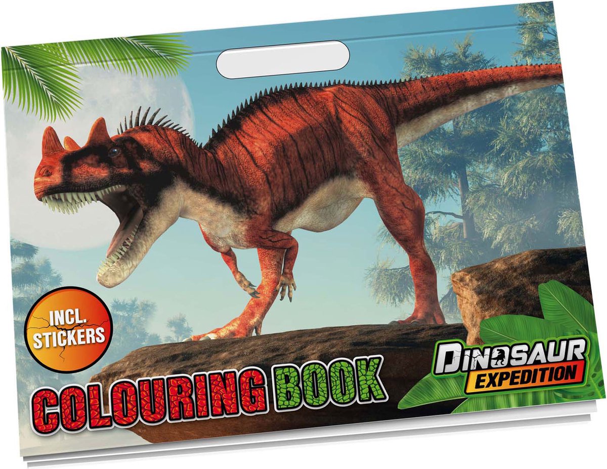 Kreatives Bastelgruppen-Dino-Malbuch