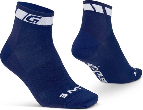 Gripgrab – klassische niedrig geschnittene Sommer-Radsocken 1 Paar kurze Coolmax-Socken – Marineblau – Unisex – Größe S (38–41)