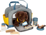 Small Foot - Kuscheltier Hund mit Tragetasche und Pflegeset