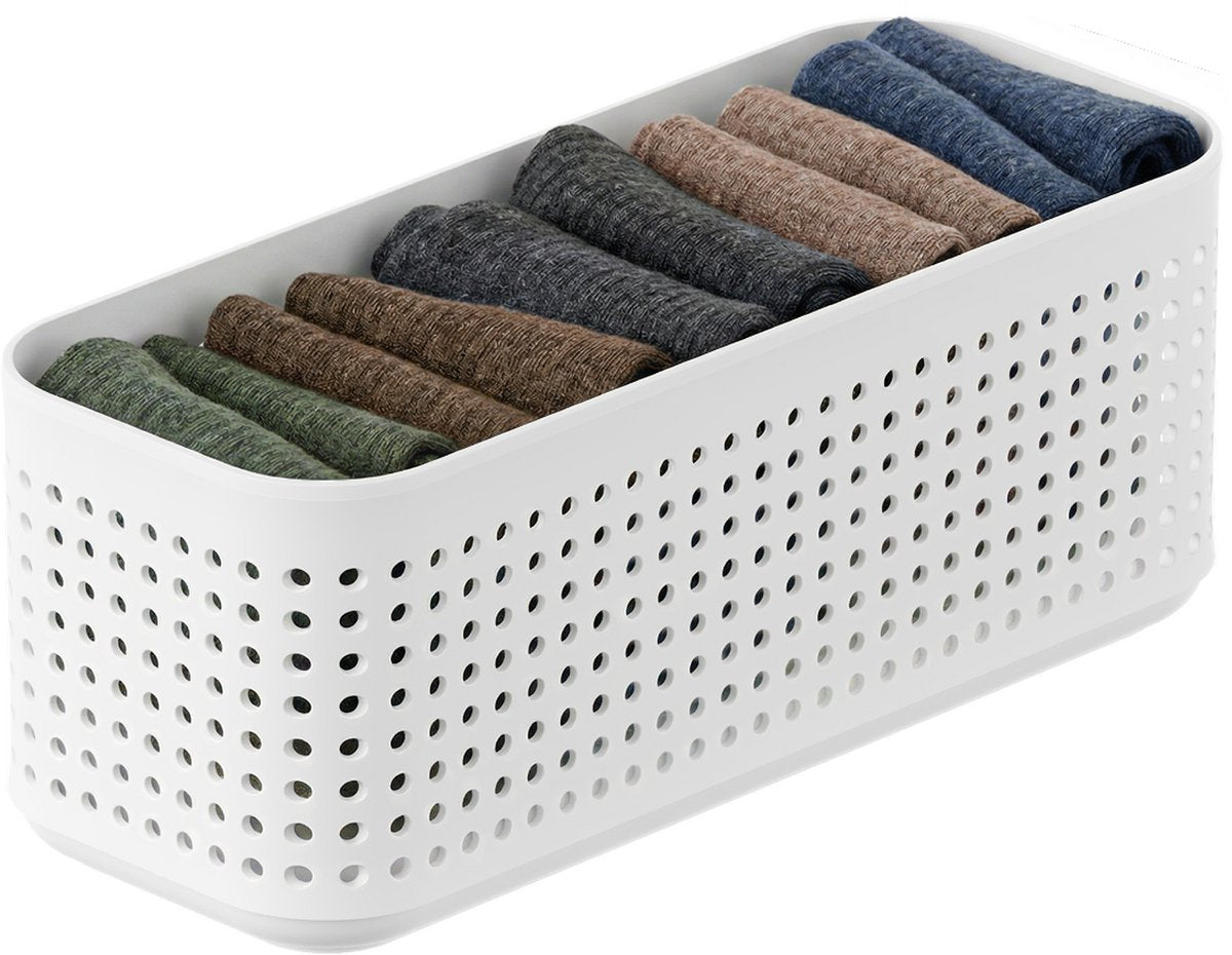 Rotho Wop Kleiderschrank-Organizer – Korb S – Weiß