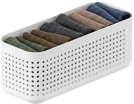 Rotho Wop Kleiderschrank-Organizer – Korb S – Weiß