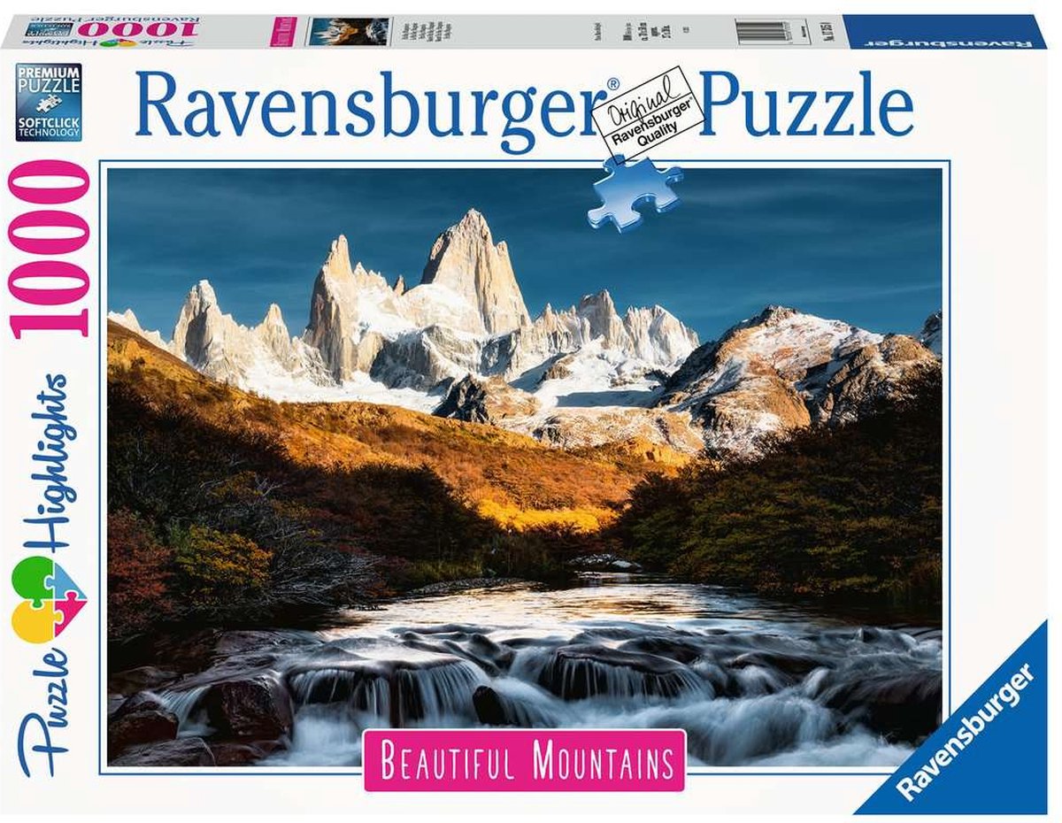 Ravensburger Puzzle Monte Fitz Roy, Patagonien - Puzzle - 1000 Teile