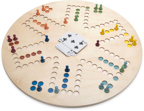 Bs Toys 3-in-1-Brettspiel – Keezen-Spiel, Gänsebrett und Ludo – Spielzeug ab 6 Jahren – 2 bis 6 Spieler – Brettspiele für Kinder – Geschenk für Kinder