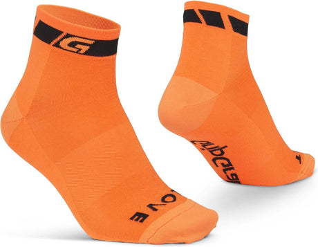 Gripgrab – klassische niedrig geschnittene Sommer-Radsocken 1 Paar kurze Coolmax-Socken – Orange – Unisex – Größe XS (35–38)