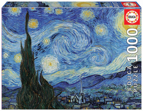 Educa - Puzzle - 1000 Teile - Vincent Van Gogh - Sternennacht