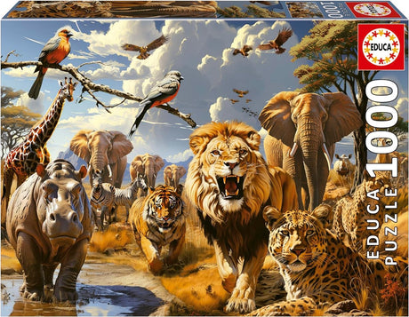 Educa - Puzzle - 1000 Teile - Wilde Tiere