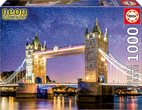 Educa – Puzzle – 1000 Teile – Tower Bridge London – Neon