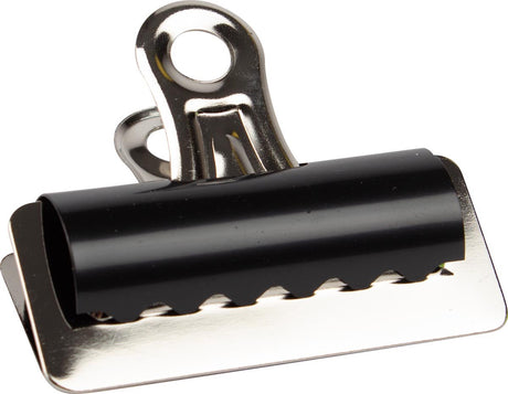 Q-Connect Bulldog-Clip, schwarz, 70 mm, Karton à 10 Stück, 12 Stück