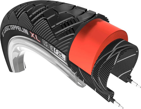 CST -Reifen Zeppelin XL25 28 x 2,00 SW Refluen