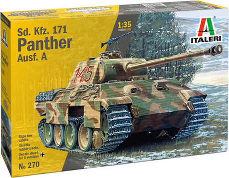 Italeri Modellbausatz Militärfahrzeuge - 0270 sd.kfz. 171 Panther ausf. ein Plastik - 1:35 - Modellbau
