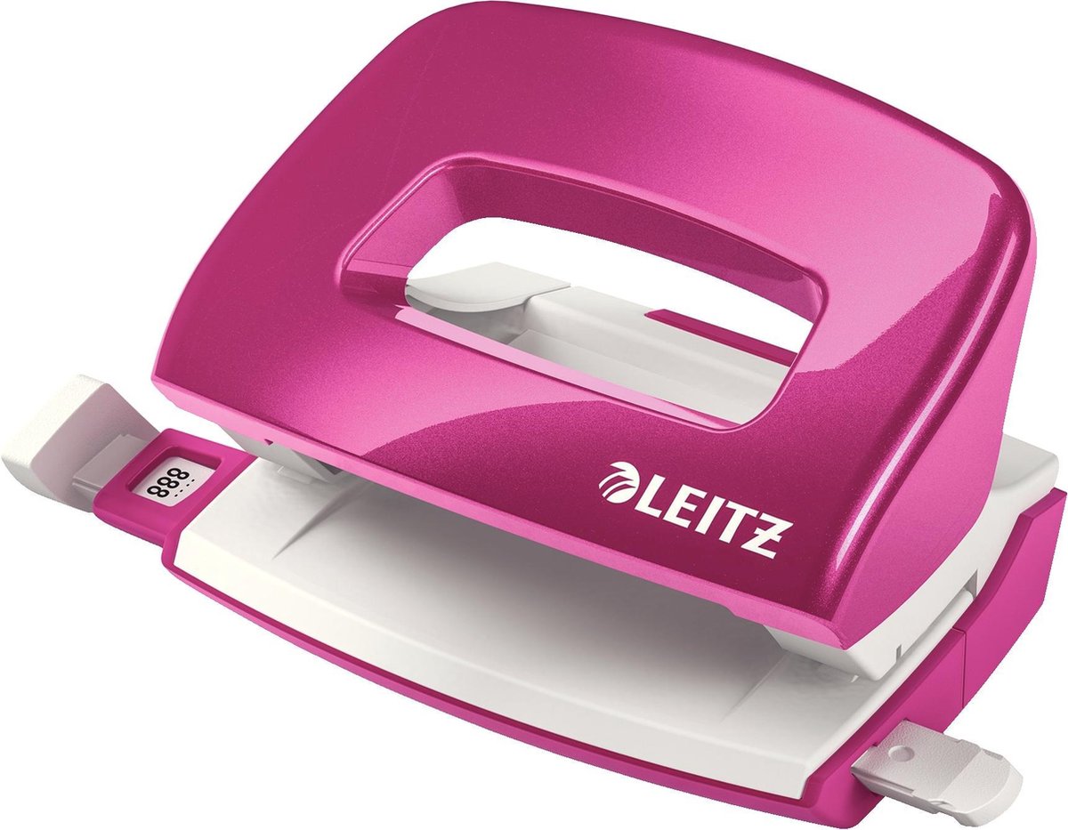 Leitz Wow Mini-Lochstanzer – bis zu 10 Blatt – für Zuhause – Pink