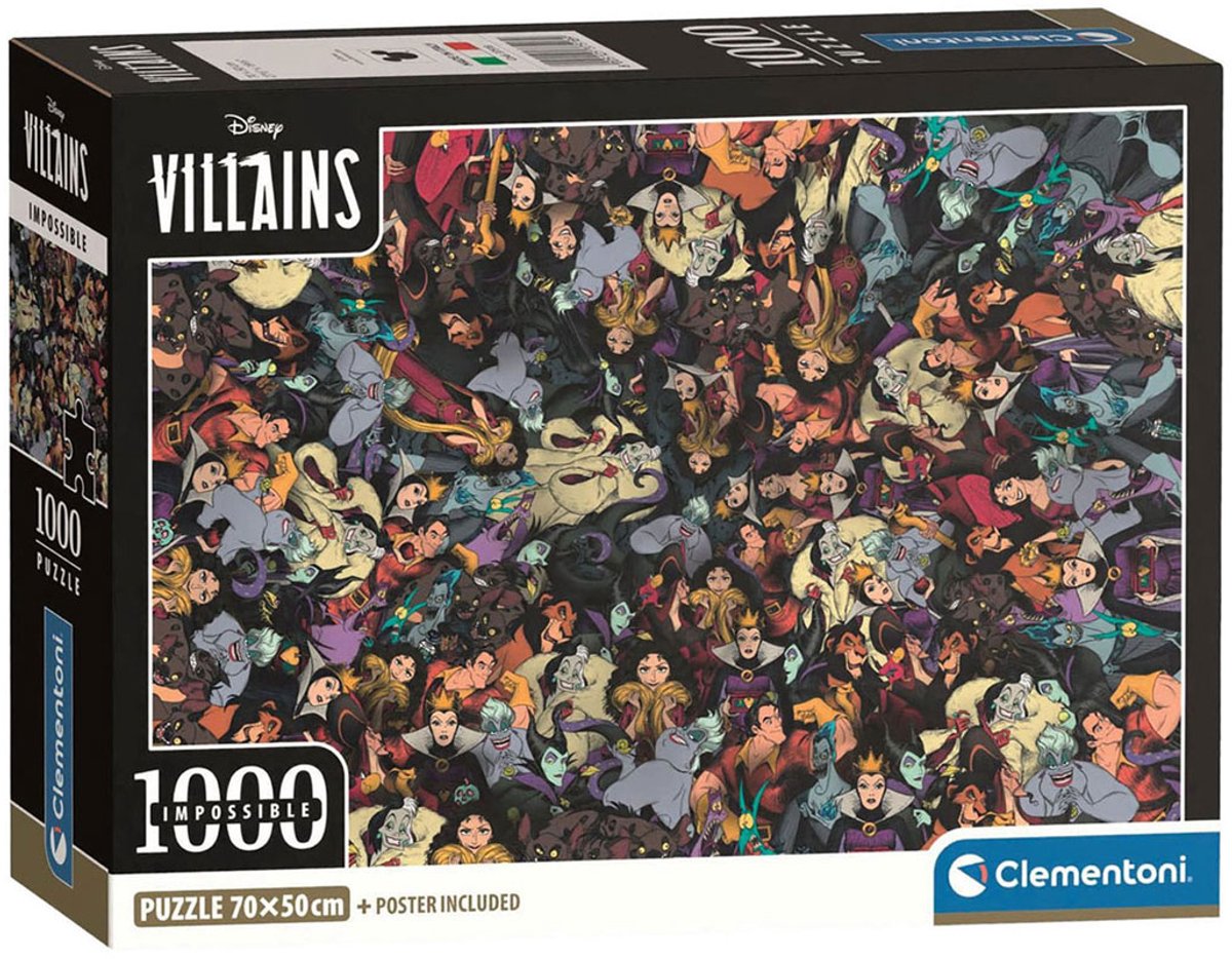Clementoni Disney Impossible Les Méchants (Les Vilains) 1000 Stück