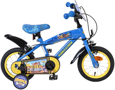 Volare Paw Patrol – Rubble Crew – Kinderfahrrad – Jungen – 12 Zoll – Blau – Zwei Handbremsen