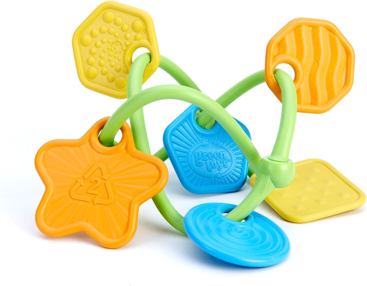 Grüner Spielzeug-Kringel-Beißring