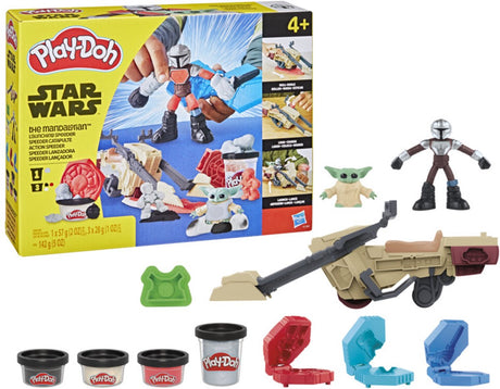 Play-Doh Star Wars The Mandalorian Speeder - 3 kleine Dosen