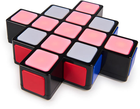 Spin master rubik's - cube rubik's rush - elektronisch spel met lichteffecten 1-4 spelers interactieve hersenkraker en snelheidsspel voor in je eentje of met meerdere spelers kleurenpuzzel stem-speelgoed