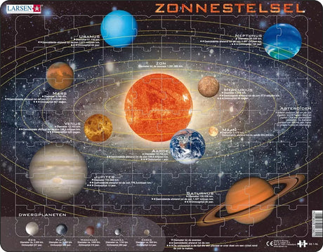 Selecta Larsen Puzzle Das Sonnensystem, 70 Teile.
