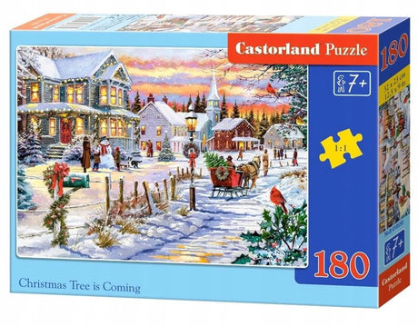 Castorland Weihnachtspuzzle 180 Elemente für Kinder ab 7 Jahren
