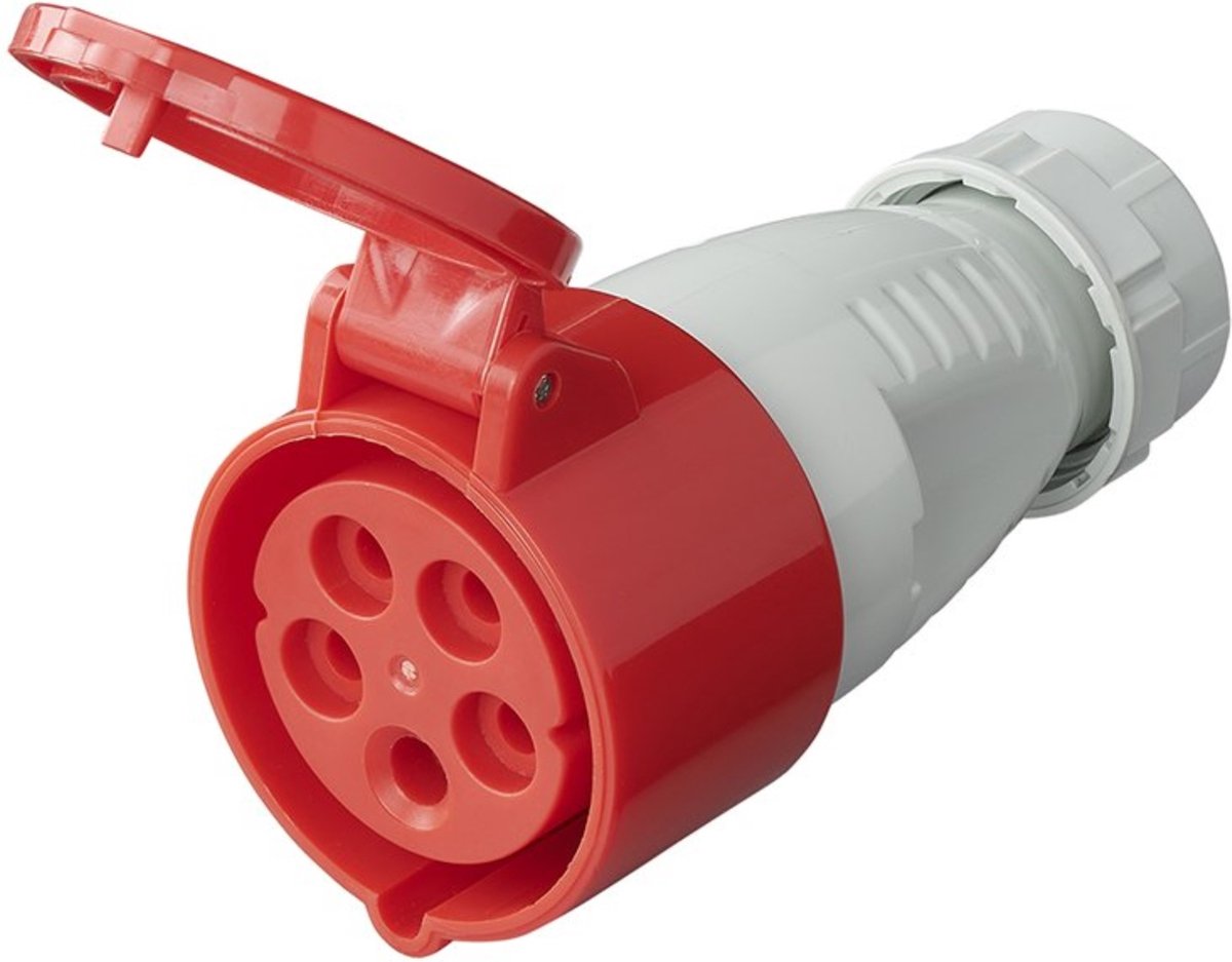 Proplus 5-polige krachtstroom contrastekker - 16a - ip44 - 6400w - 400v