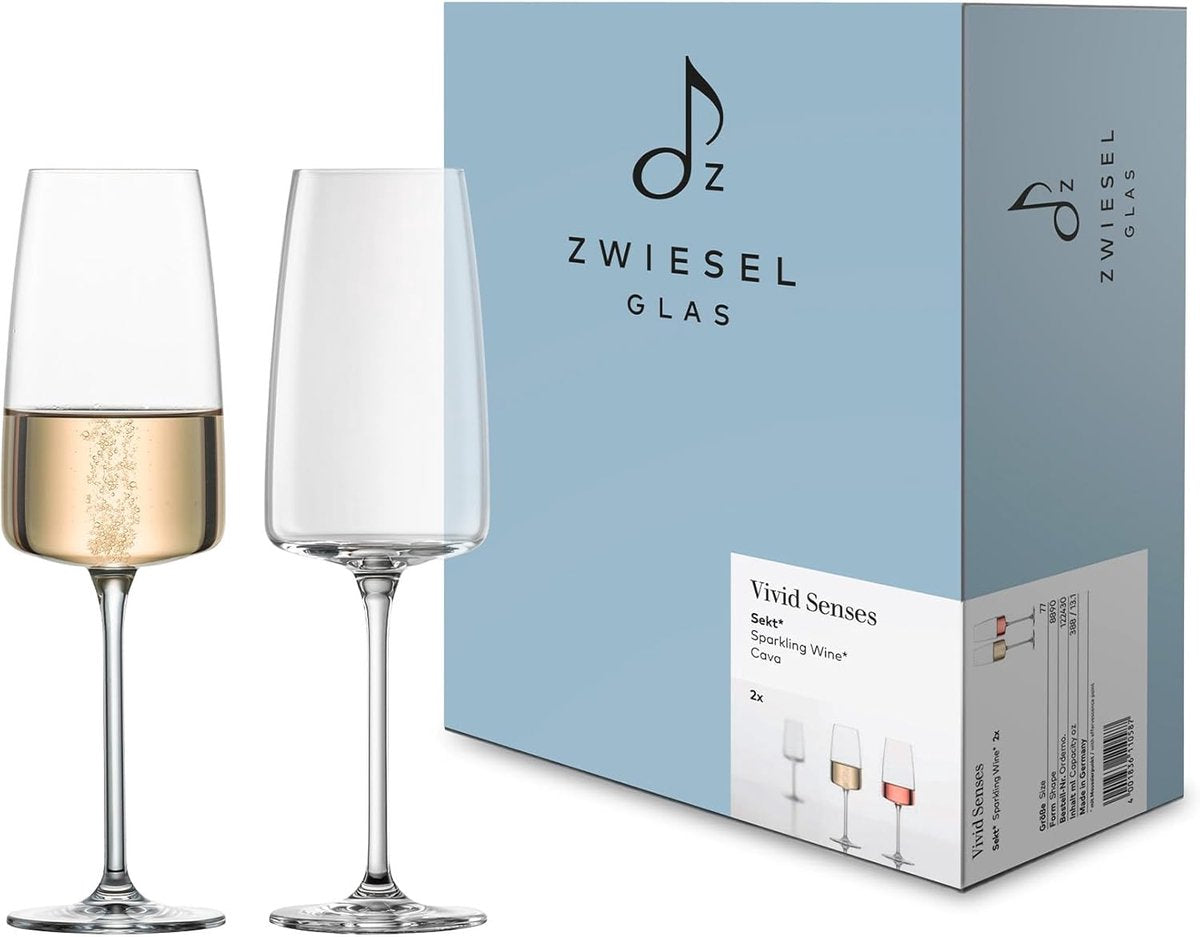 Zwiesel Glas Vivid Senses Sektglas Light Fresh 77 - 0,388 ltr - 2er Set
