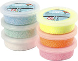 Foam Clay Pastellfarben Glitzer, 6x14gr.