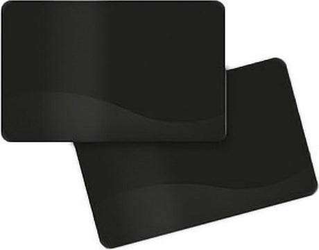 Zebra-Karte, lebensmittelechtes PVC, 30 mil, schwarz