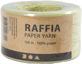 Creativ Company Paper Raffia Garn hellgrün, 100 m