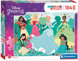Clementoni Maxi-Puzzle Disney Prinzessin, 104 Teile.