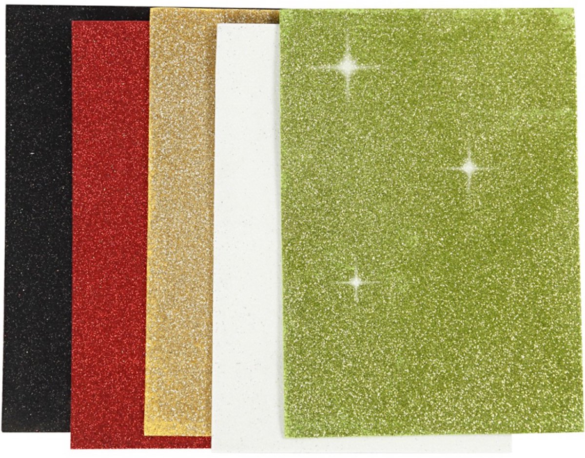 Schaumstoffplatten der Firma Creativ, A5, Blatt 148x210 mm, Stärke 2 mm, 5 Blatt 1 Karton