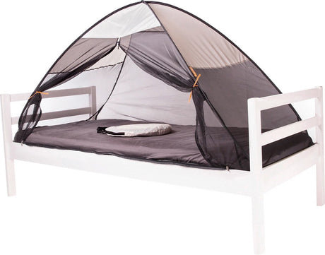 Deryan Bettzelt Pop-up-Moskitonetz – 200 x 90 cm – Moskitonetz höchster Qualität, Moskitonetz 1 mm Maschenweite – Creme