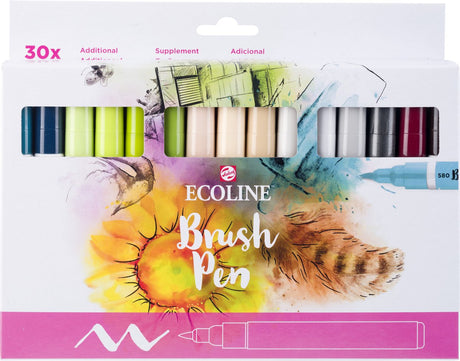 Bruynzeel Ecoline Pinselstift-Set zusätzlich, 30 Farben