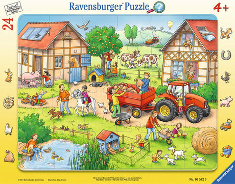 Ravensburger Puzzle Bauernhof 24 Teile – lehrreiches Kinderpuzzle.