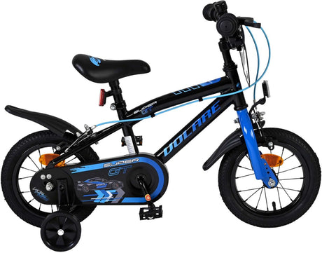 Volare super gt kinderfiets - jongens - 12 inch - blauw - twee handremmen