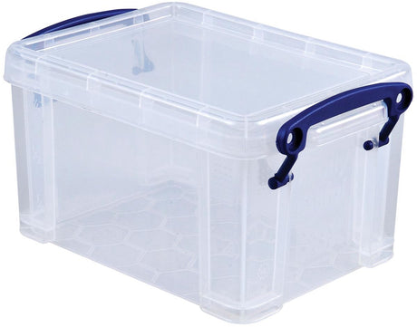 Wirklich nützliche Aufbewahrungsbox 1,6 Liter transparent weiß