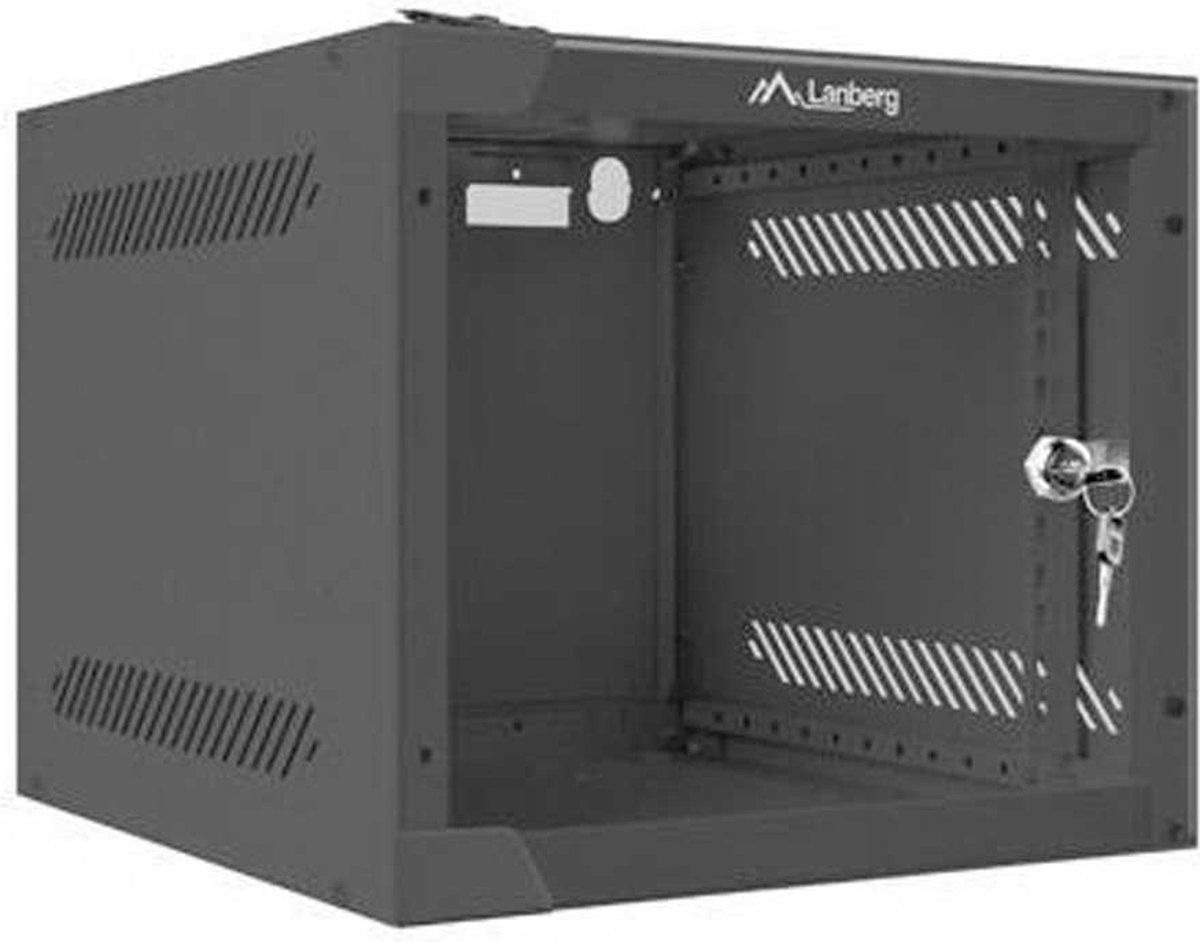 Lanberg – wandmontierter Rackschrank wf10-2304-10b 4 HE 28 x 31 cm