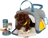 Small Foot - Kuscheltier Hund mit Tragetasche und Pflegeset